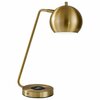 Homeroots Spherical Brass Metal Enhanced Tech Desk Lamp 372745